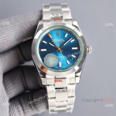 New Rolex Milgauss 2023 - Copy Rolex Z-Blue Dial Stainless Steel Citizen 8215 Watch